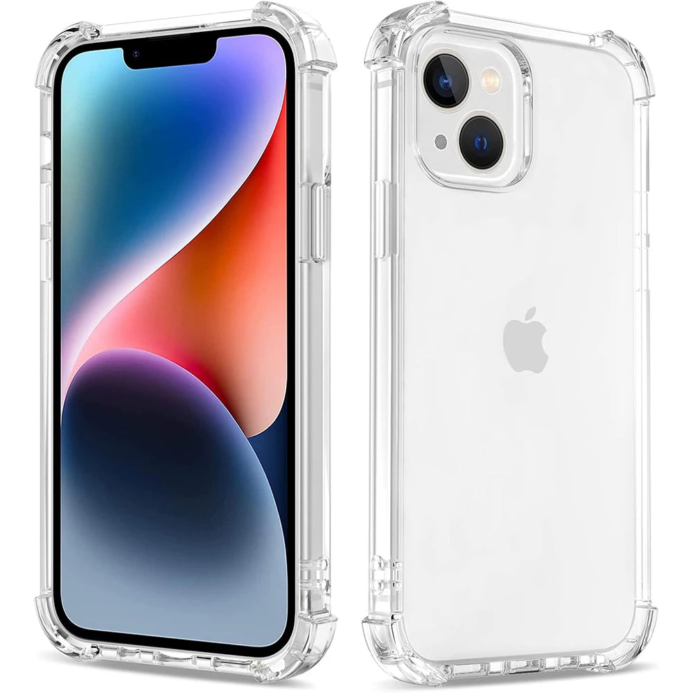Shockproof soft clear case silicone for iPhone
